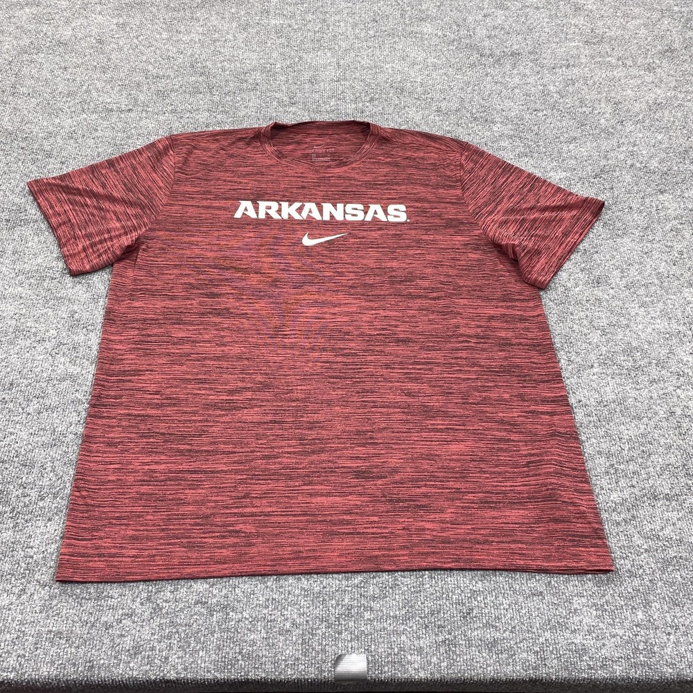 Arkansas Razorbacks Shirt Mens XL Red NCAA Football Nike The Nike Tee Athletic